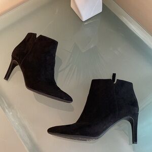Black Suede Ankle Boots Black Pointy Toe Boots Size 9 | Sam & Libby